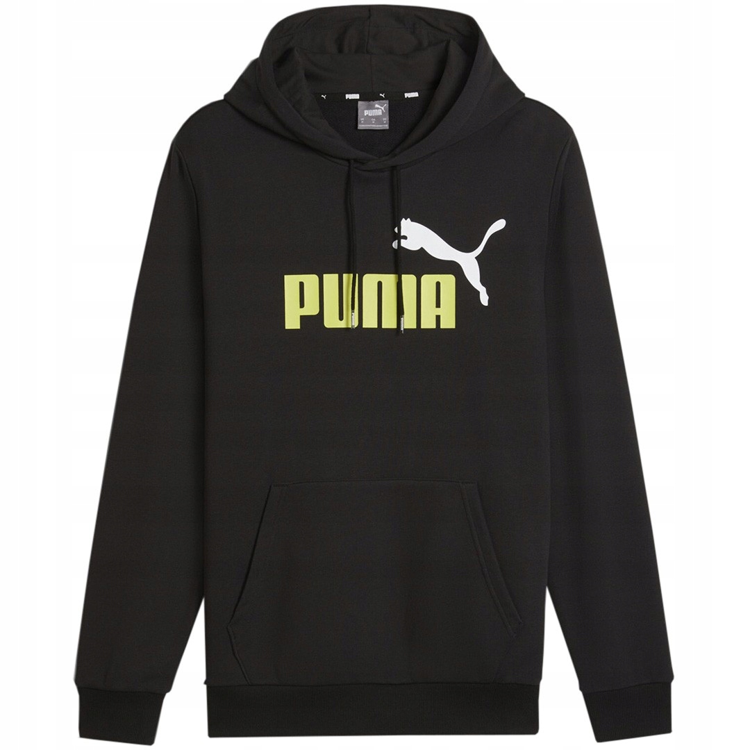 Pánská mikina Puma Ess+ 2 Col Big Logo Hoodie Tr černá 586765 59