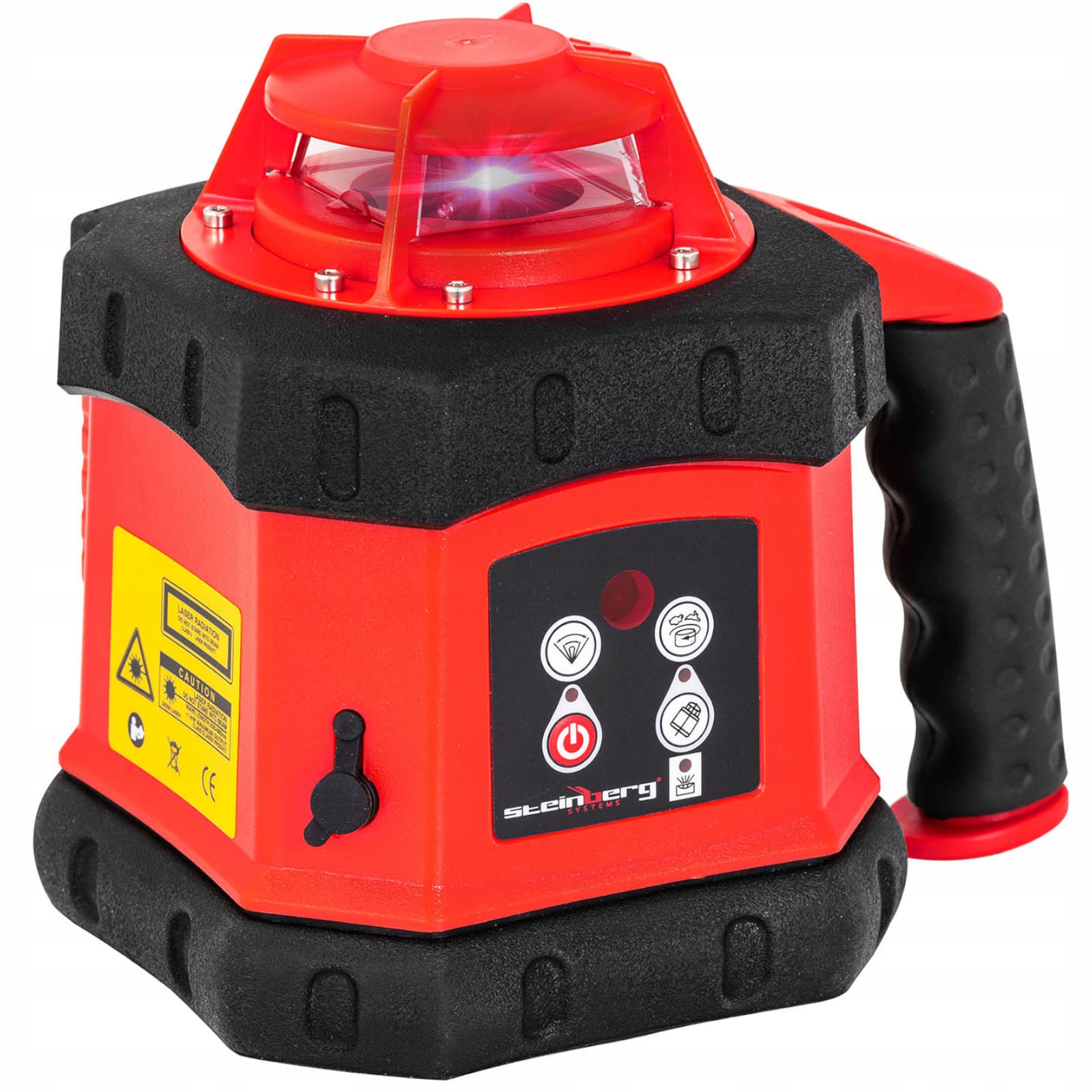 Laser obrotowy niwelator laserowy budowlany czerwony ±3 mm zasięg 300m Marka Steinberg
