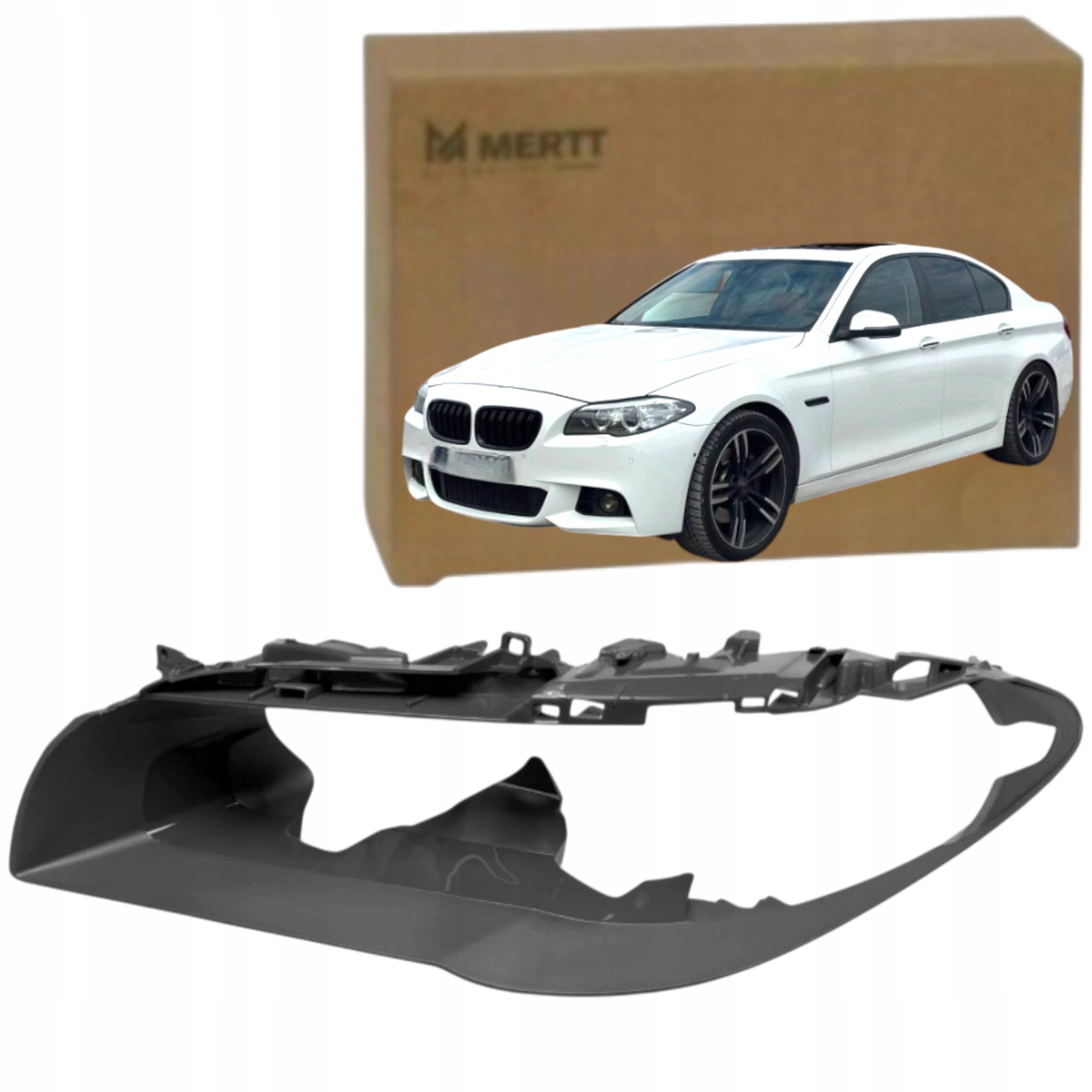 bmw 5 F10 2013-2017 Lišta rámeček krytka světlometu přední Levá