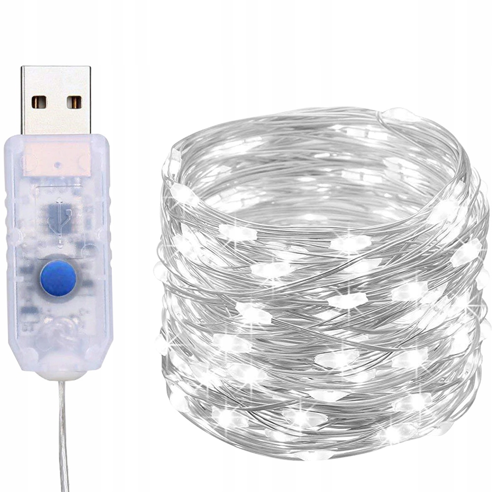 LAMPKI DRUCIKI ŚWIATEŁKA DEKORACYJNE LED NA CHOINKĘ ŚWIĄTECZNE 10M USB Marka Raltek