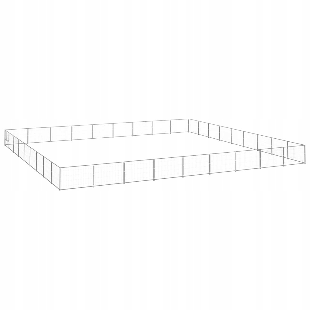 Psí kotec, černý, 81 m², ocelový