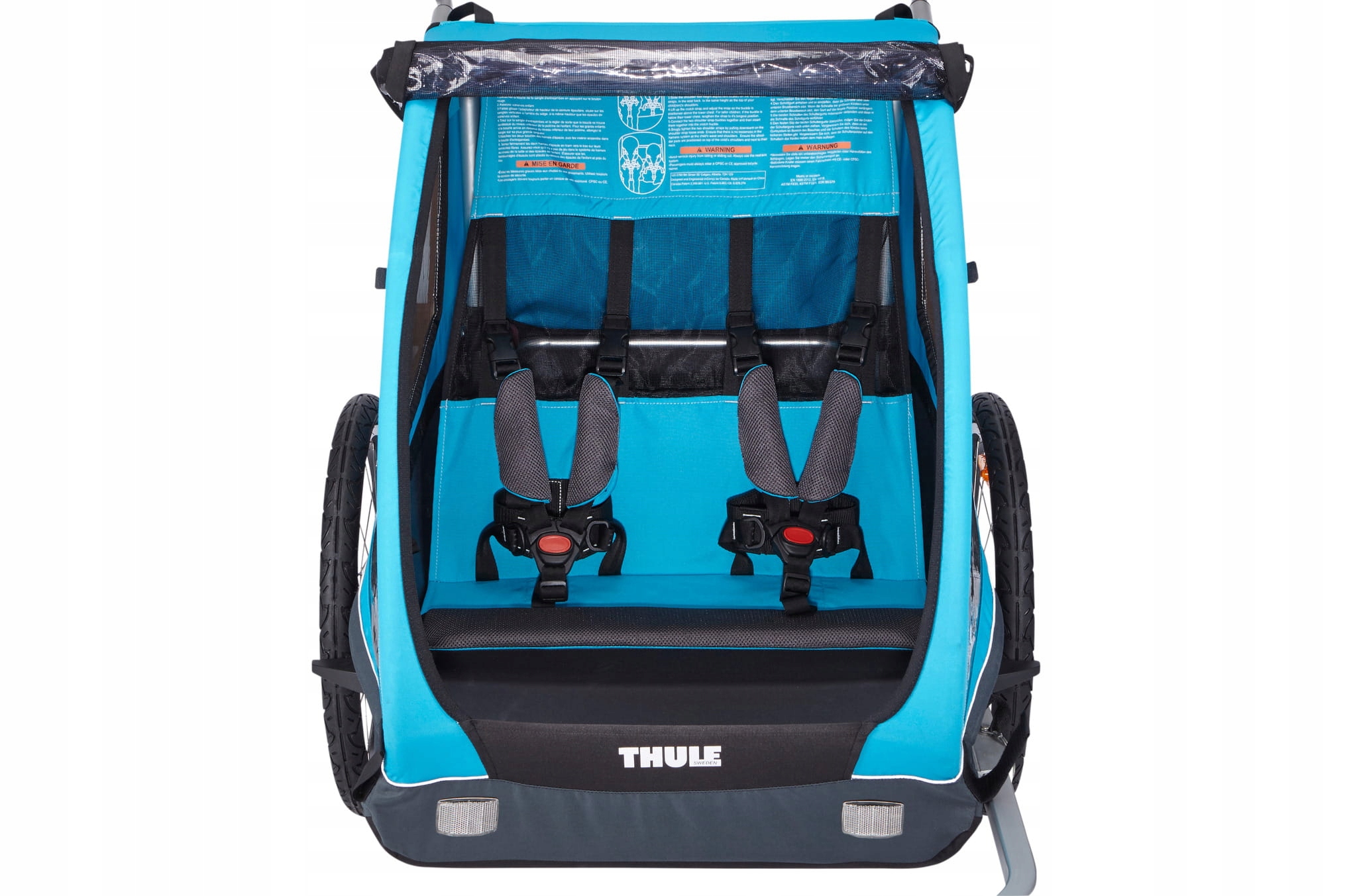 Thule Coaster Xt 2-dzieci Przyczepka niebieska Wózek Sportowy 10101806