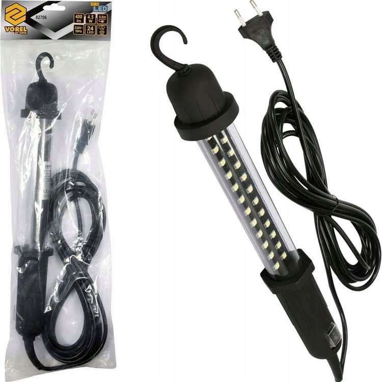 

Lampa warsztatowa przenośna Led 4,5W 400lm Vorel