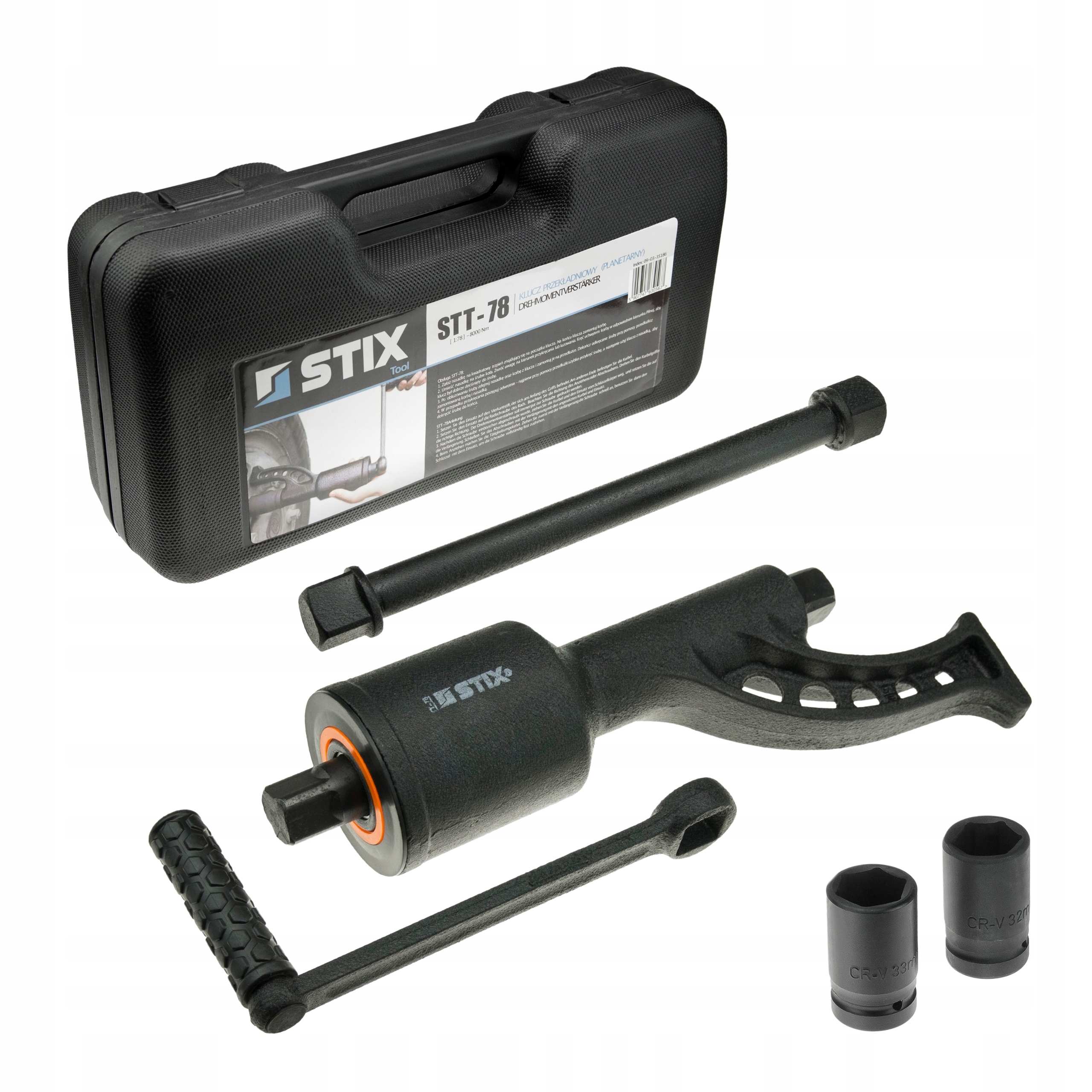 Planetový Převodový Klíč Pro Odšroubování Kol 1:78 8500 Nm Tir STT-78