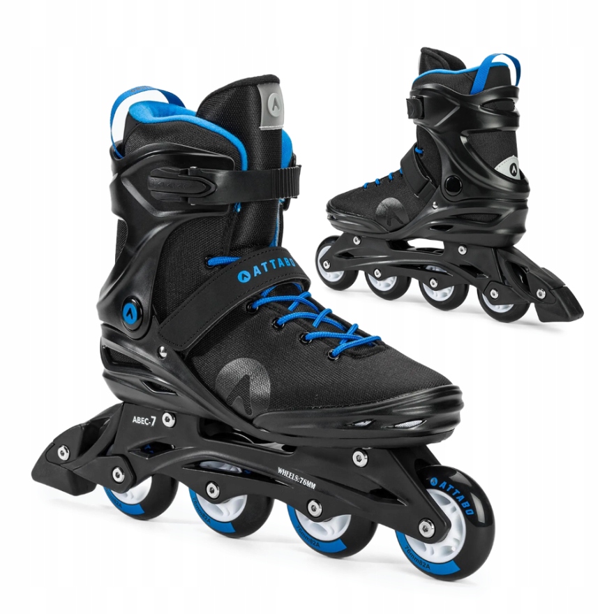 Rolki męskie ATTABO Cyclone czarny 41 REGULOWANE PRECYZYJNE DOPASOWANIE