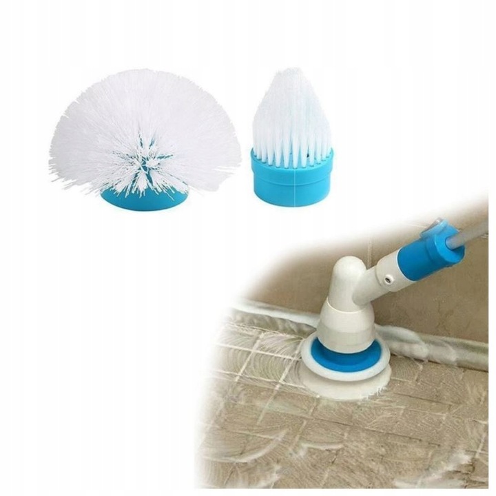 ELEKTRYCZNA OBROTOWA SZCZOTKA DO CZYSZCZENIA DO ŁAZIENKI KUCHNI ŚCIAN MOP Wodoodporność tak