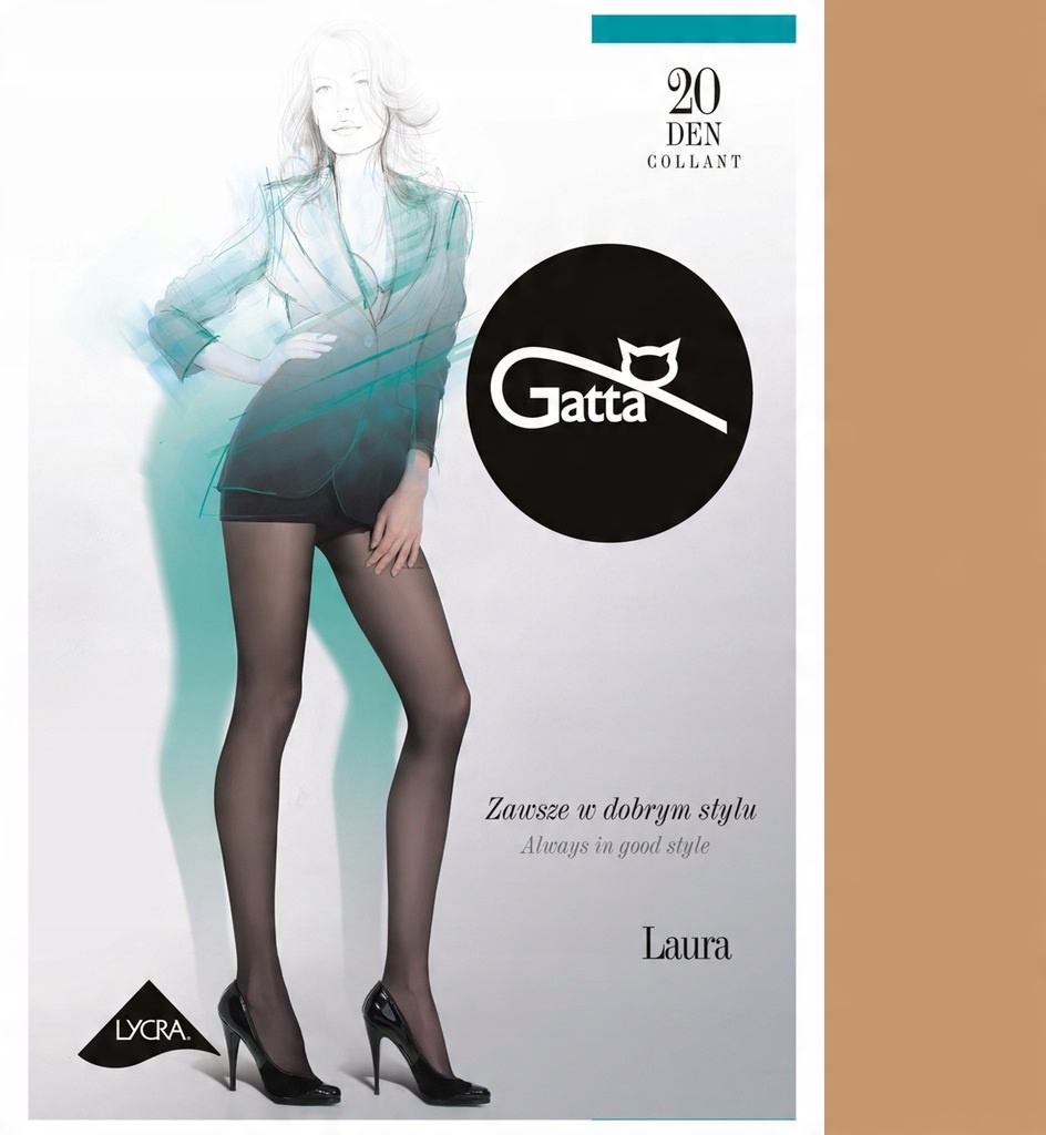 

Gatta Laura 20den rajstopy lycra daino 5