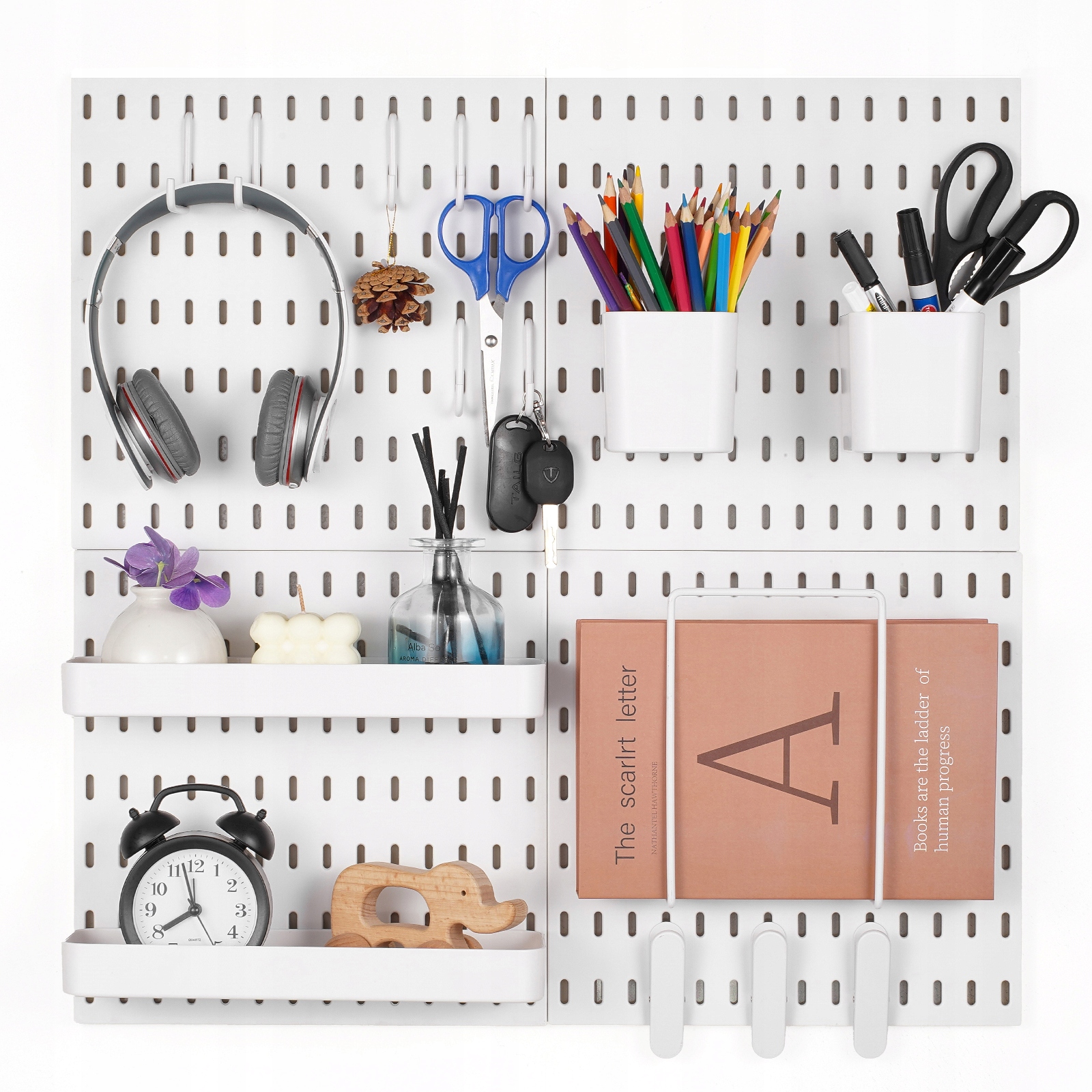 Vevor Tool Wall 28X28 CM Sada 4 Kusov Plastový Organizér Na Stenu