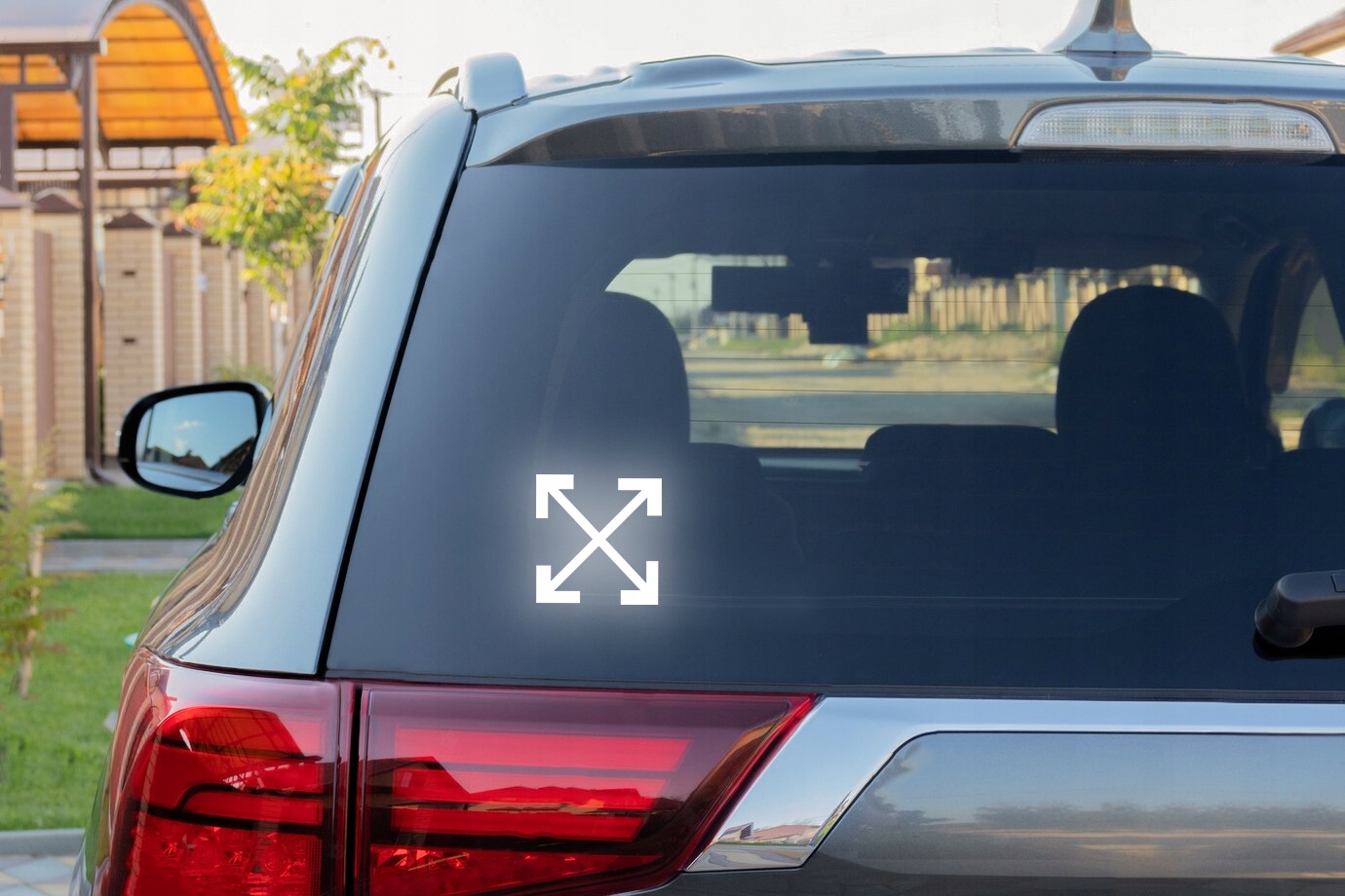OFF WHITE - Naklejka na samochód na auto - ODBLASKOWA| HOLOGRAM Producent Inny