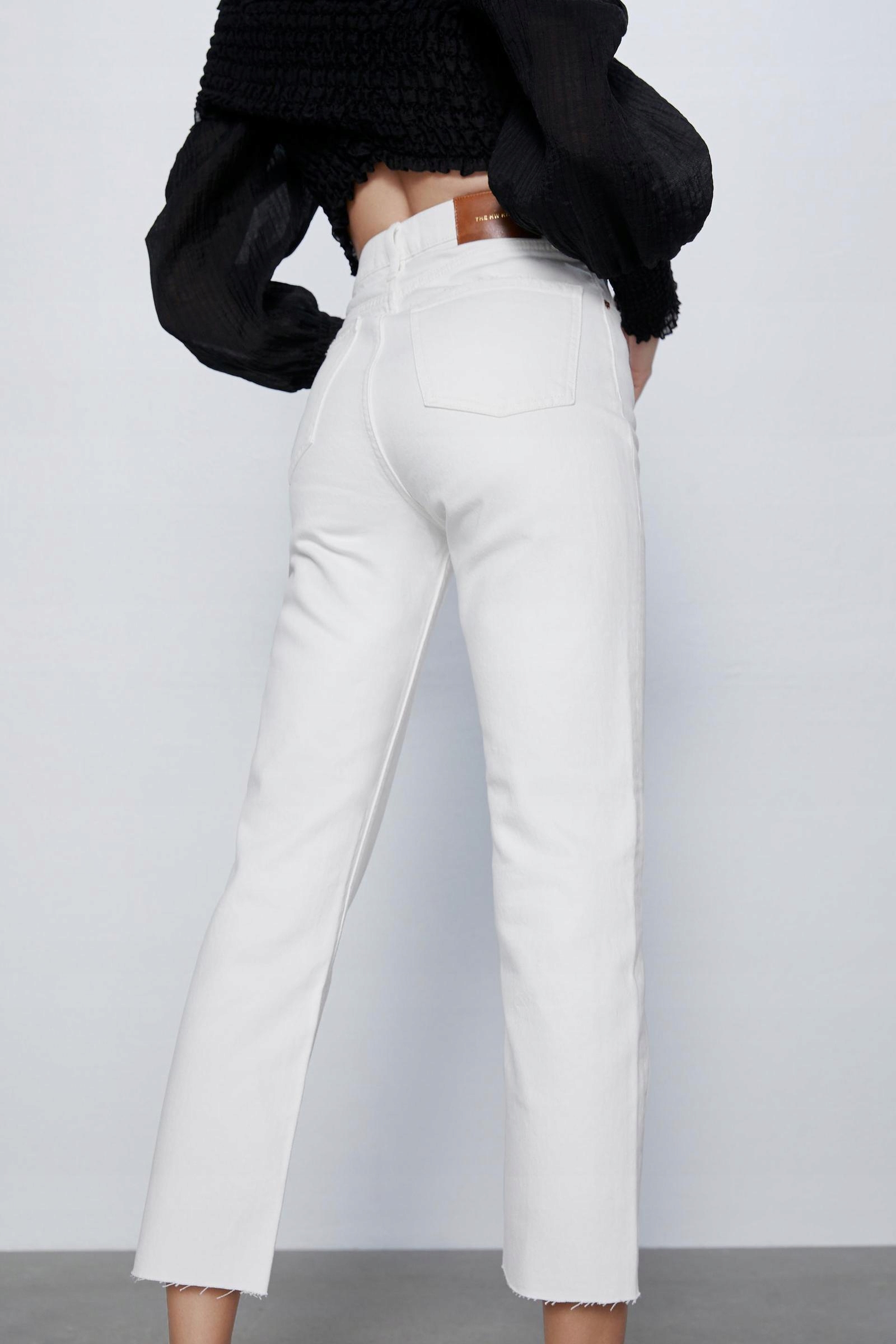 ZARA SPODNIE JEANS WYSOKI STAN 7/8 YBS WN1__L - 13417165659