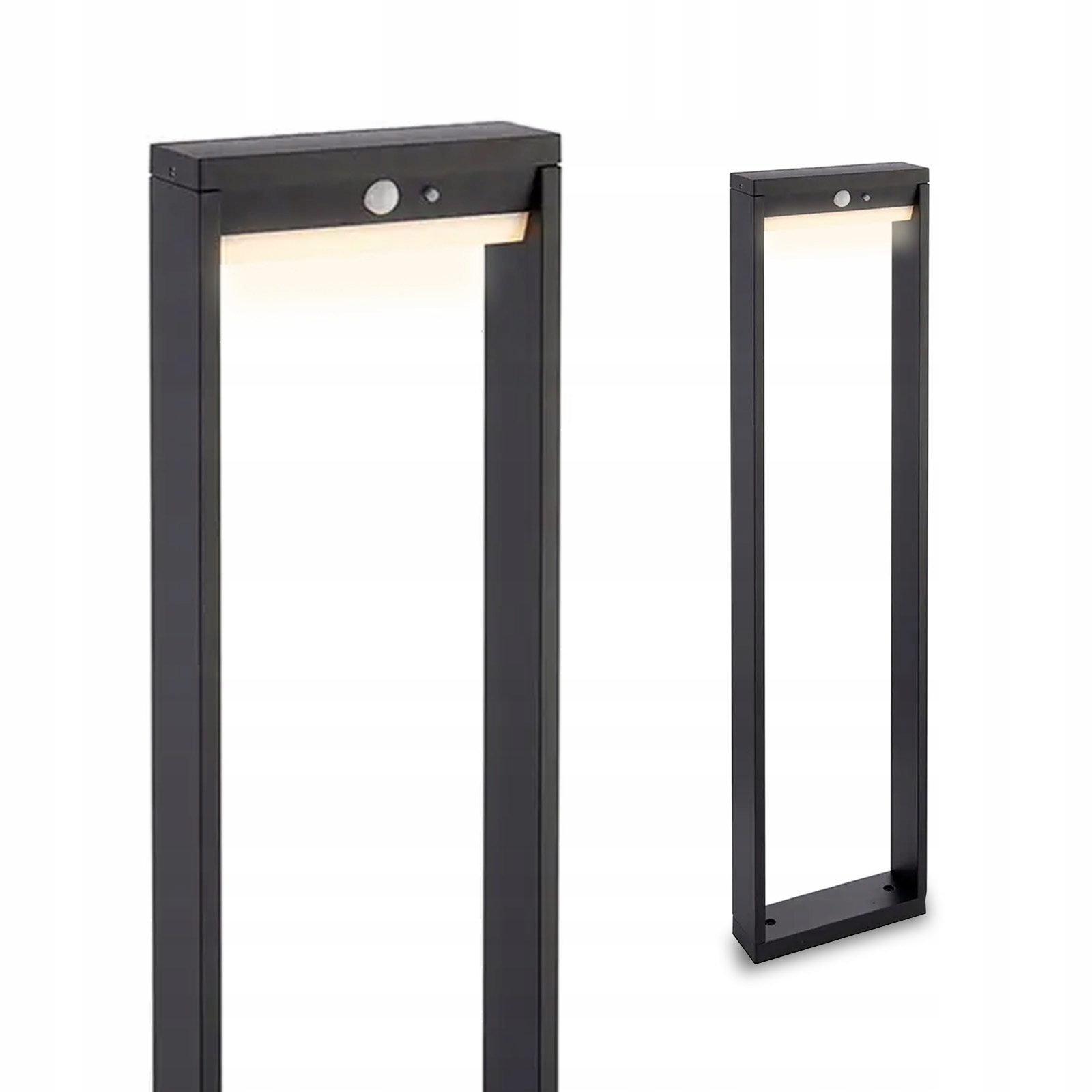 Lampa Solarna Ogrodowa Led Stojąca Ozdobna Słupek Ruchu i Zmierzchu IP54