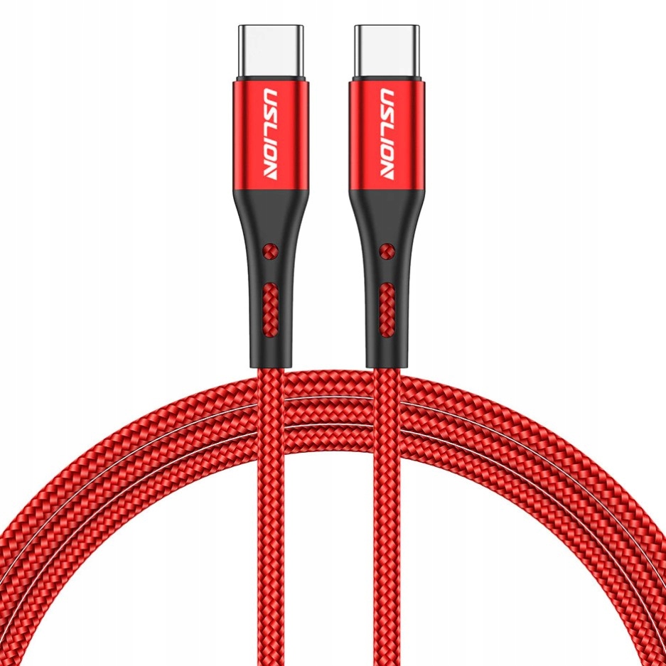 

Kabel Uslion Usb-c Pd Qc 3.0 60W 2 m Czerwony
