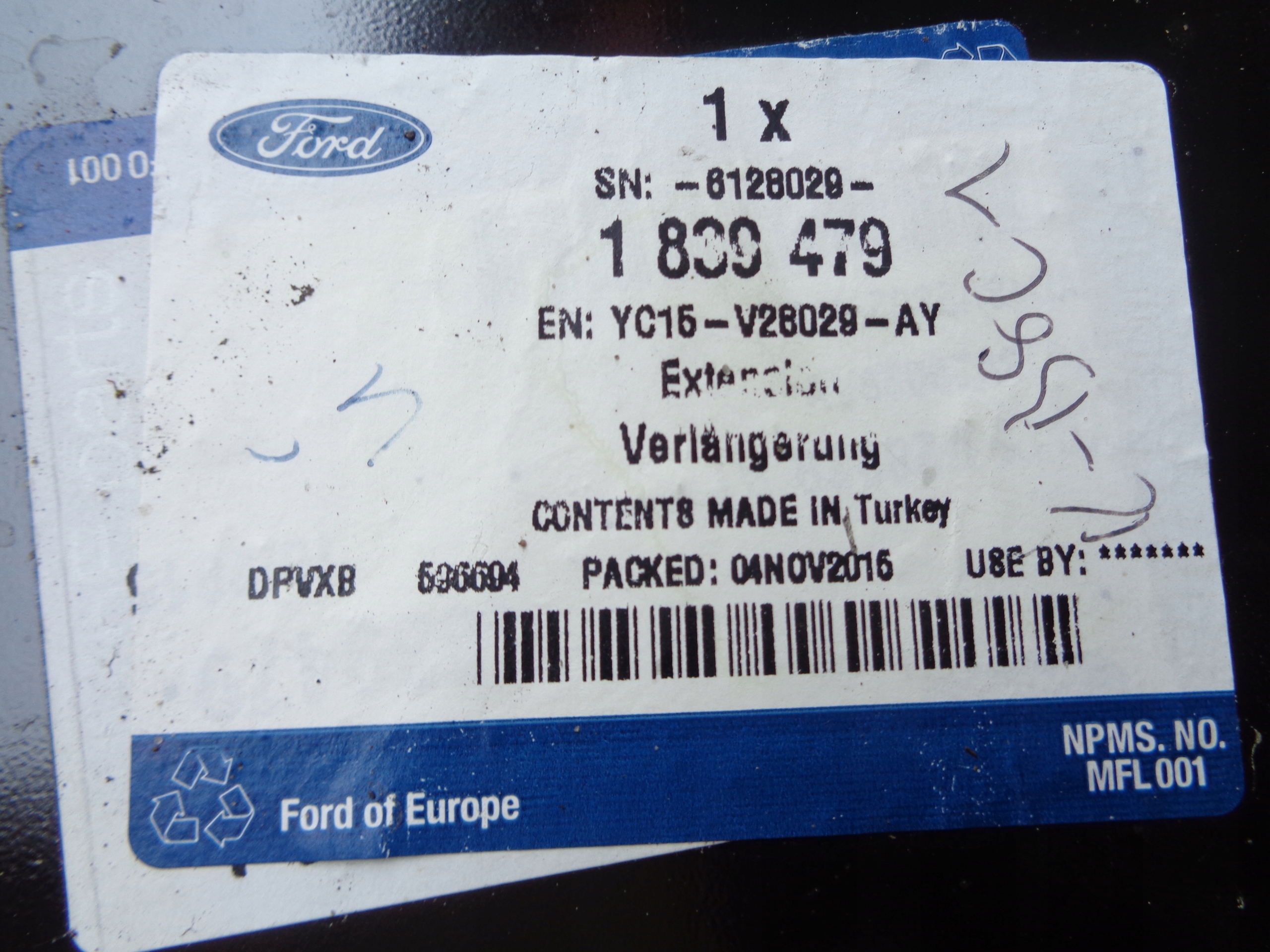 pillar left front roof FORD TRANSIT MK7 06-13
