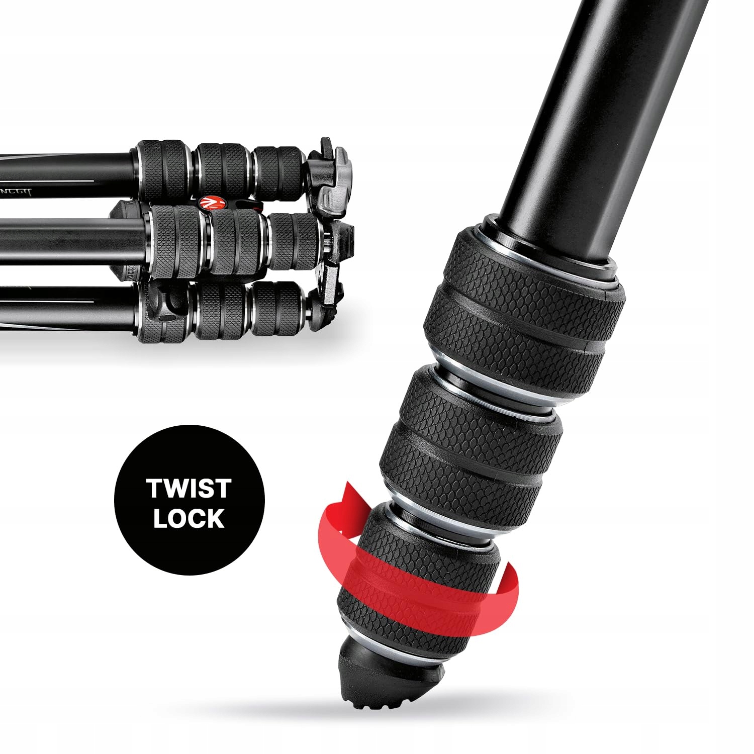 Manfrotto Befree Advanced zestaw statywów do aparatu Zamknięcie Twist — miniatura 5