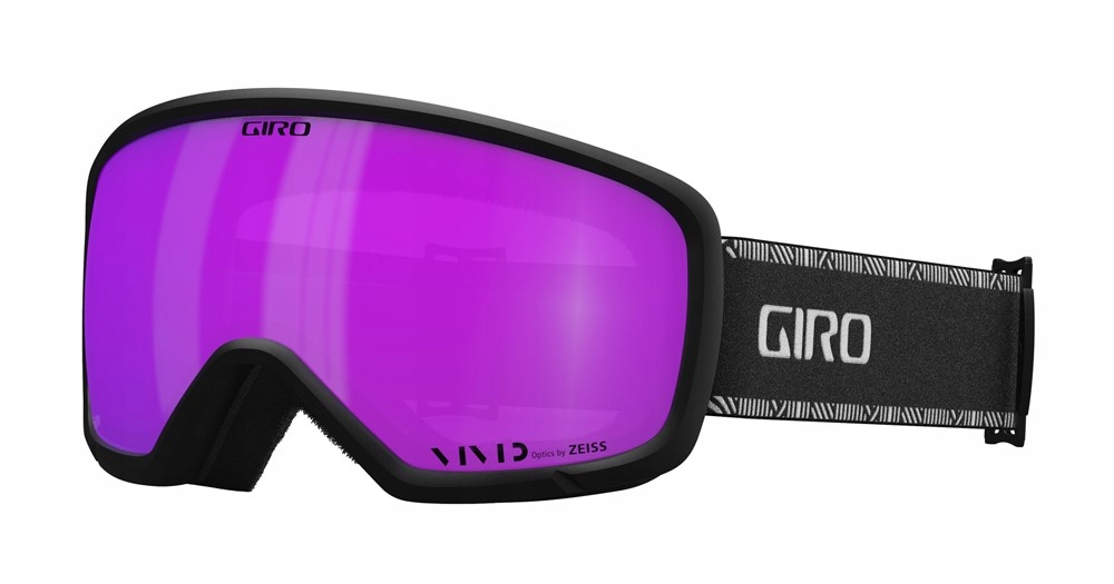 Gogle zimowe Giro Millie Black & White Chute szyba VIVID Pink