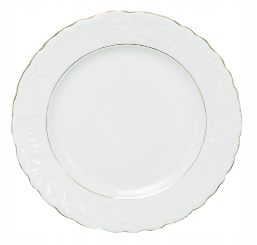 

Talerz obiadowy płytki 25 cm ze złota linia Rococo