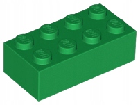 

Lego 3001 Klocek 2x4 zielony Nowy (2g)