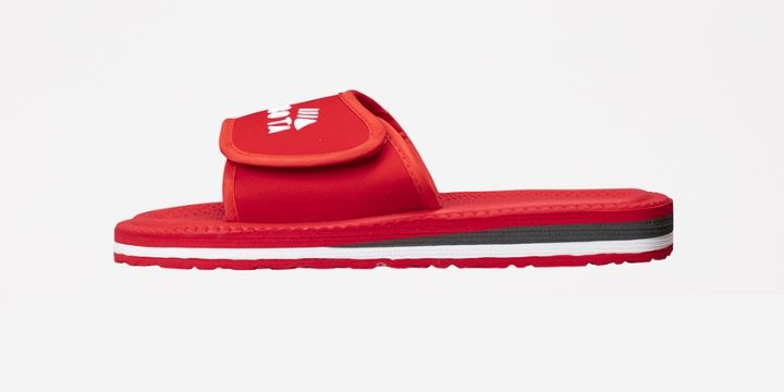 PIANKOWE KLAPKI KUBOTA 45 CZERWONE DAMSKIE LEKKIE KLAPKI RZEP LETNIE 45 Rozmiar 45