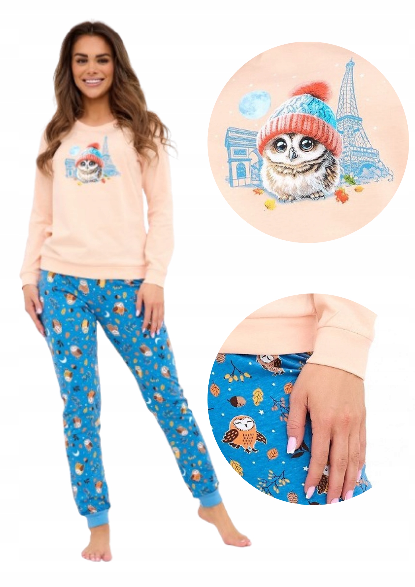 Cornette Paris dámské pyžamo 467/426 broskvová XXL