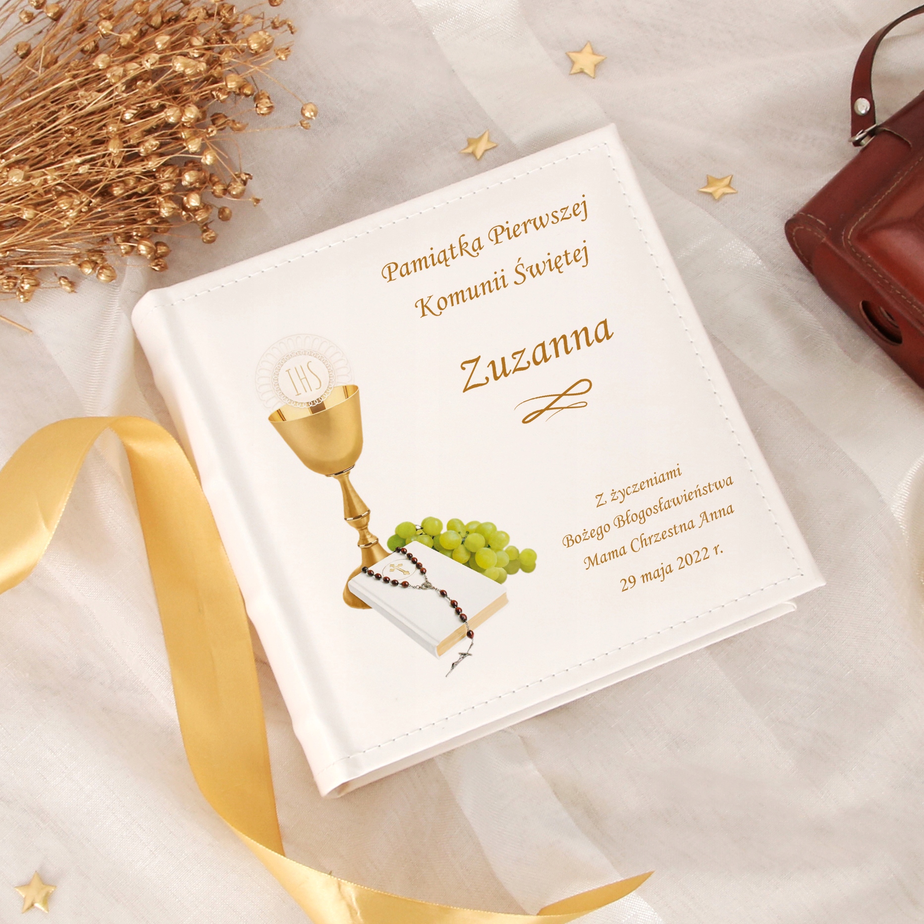 ALBUM NA ZDJĘCIA PIERWSZA KOMUNIA Personalizowany Nadruk Prezent na Komunię Kod producenta ALB 10x15