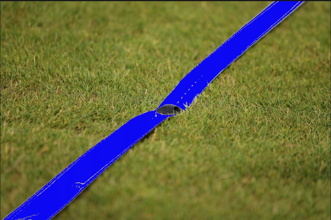 Páska, čáry pro vymezení hrací plochy 54 m síťka noha volejbal modrá