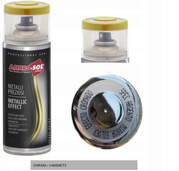 LAKIER METALIZUJĄCY LUSTRZANY CHROM 400 ml