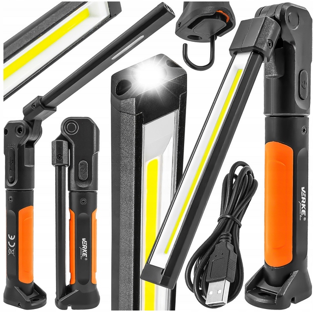 Lampka warsztatowa LED 700 lm 2000 mAh VERKE V87515