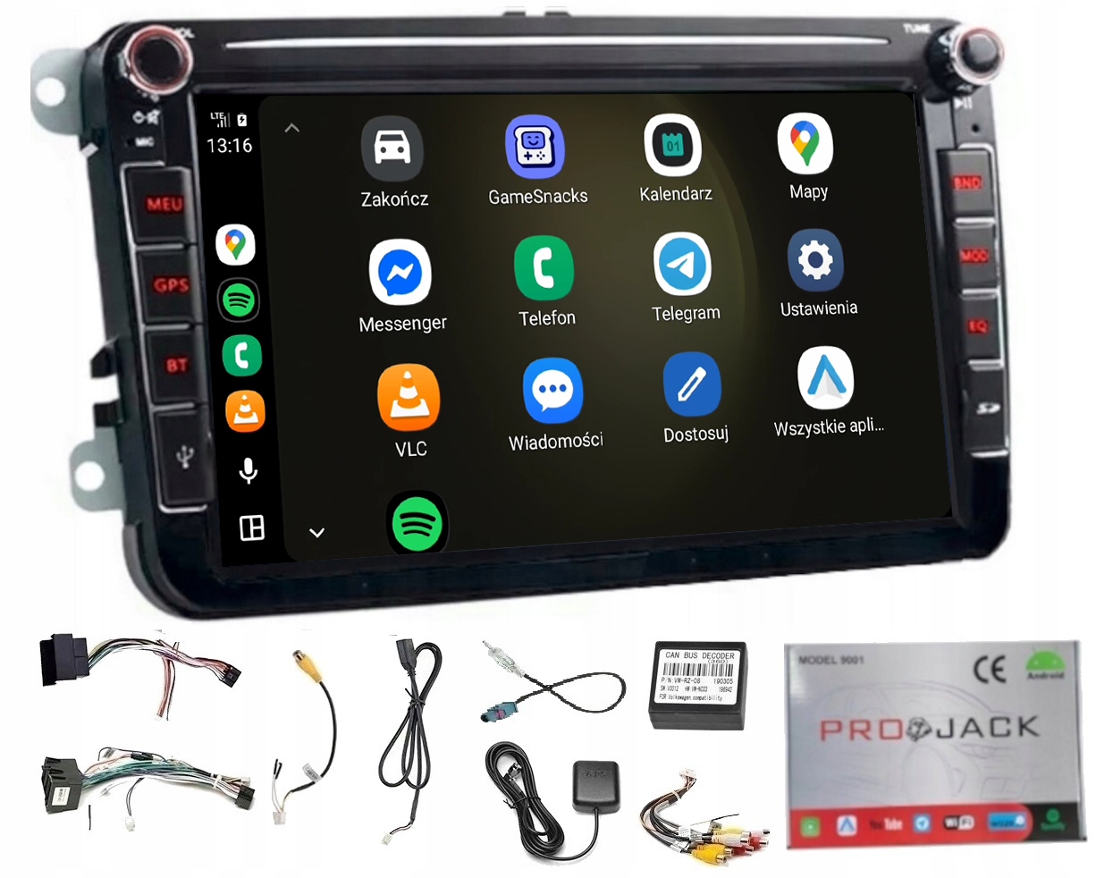 Rádio Navigácia Gps Android Vw Scirocco III 2008-2017 Wifi Carplay 64GB