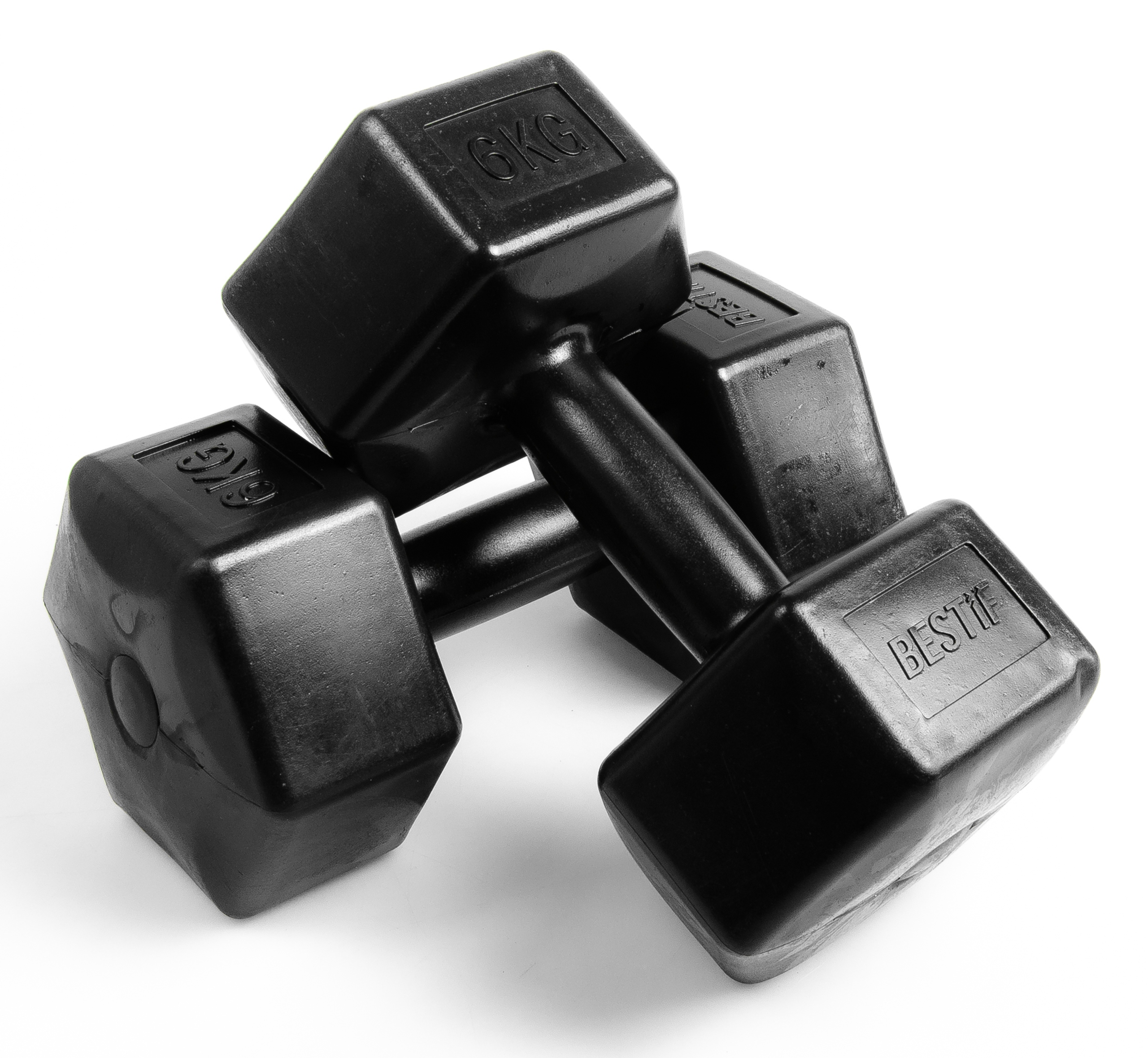 HANTLE hantelki CIĘŻARKI ZESTAW HANTLI 2x6kg 12kg Model BHC02