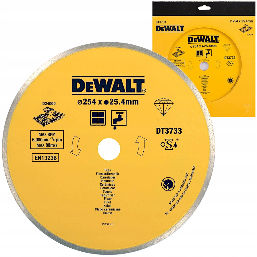 

Tarcza do ceramiki płytek 254x25.4mm Dewalt DT3733