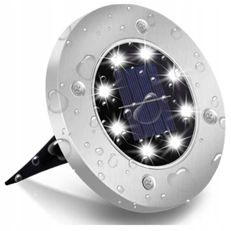 

Lampa solarna wbijana Goldlux Sol 13 cm srebrna