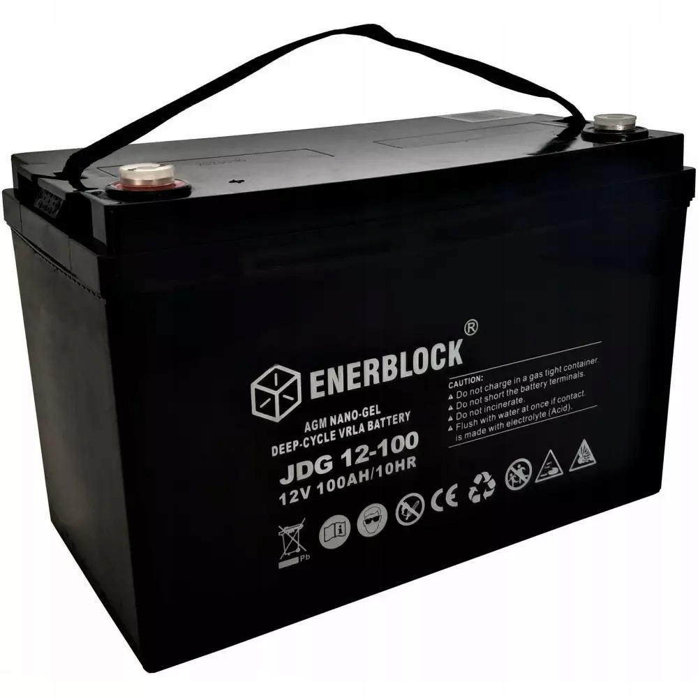 Gelová baterie Agm-gel Hybrid 12V 100AH Enerblock – zásobník energie