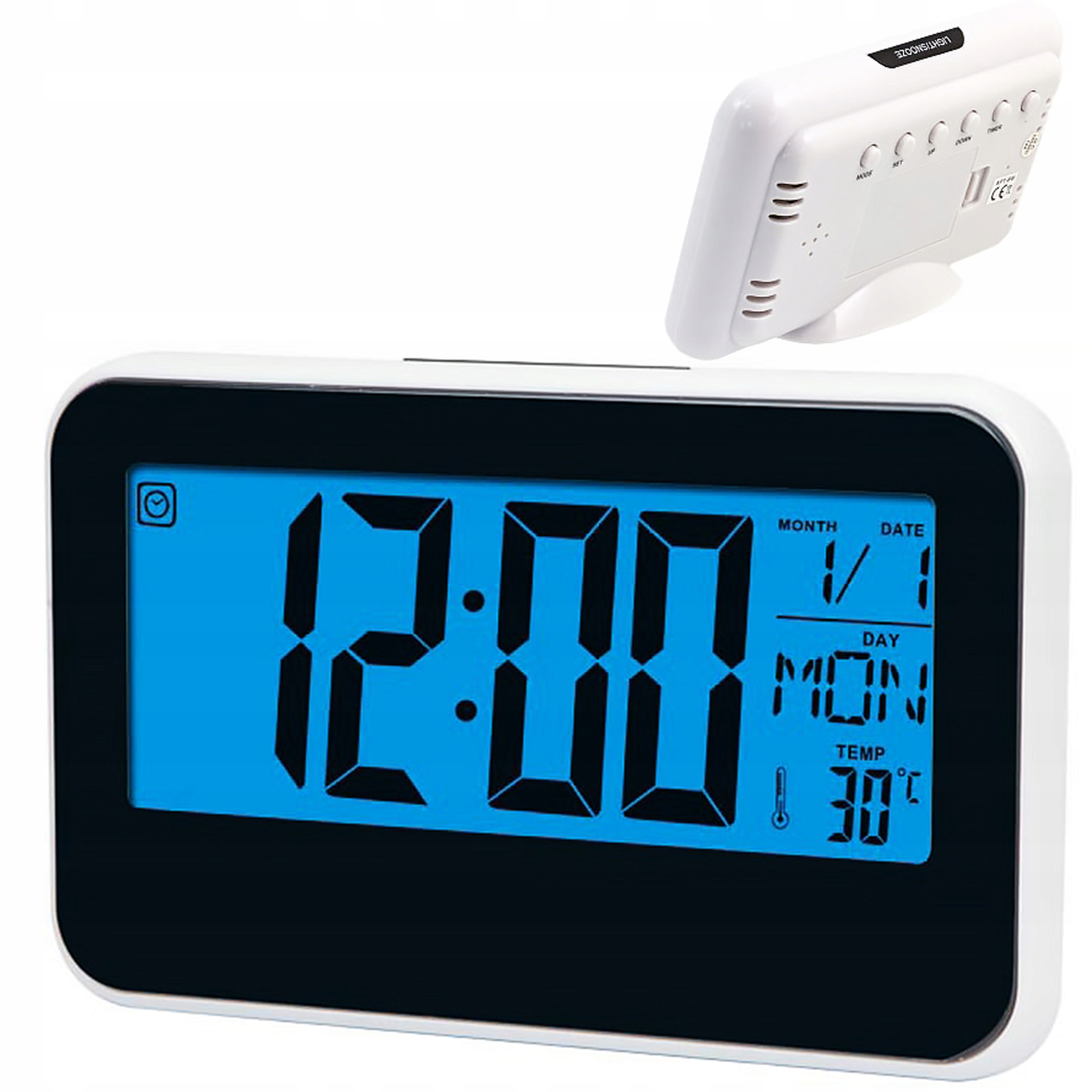 

Budzik Zegar Elektroniczny Termometr Podświetlenie