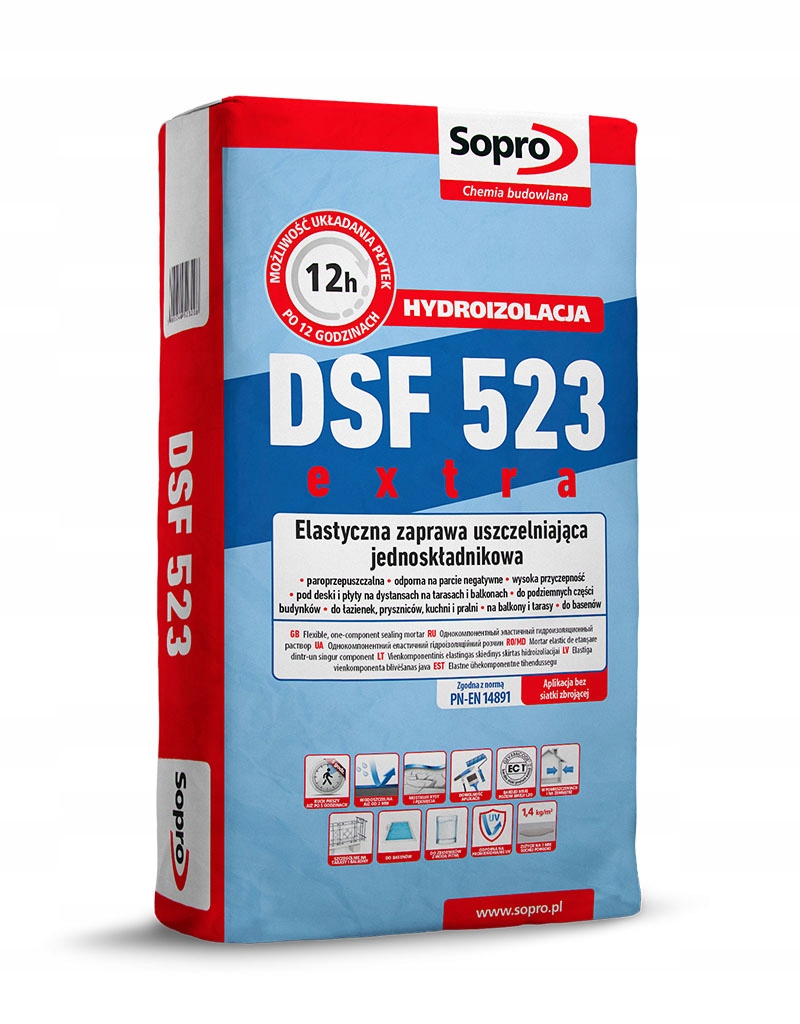 

Zaprawa Uszczelniająca Elastyczna Sopro Dsf 523