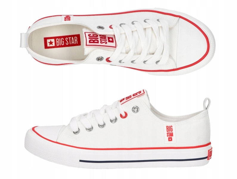 

Trampki Big Star Damskie Niskie JJ274123 Biały 41