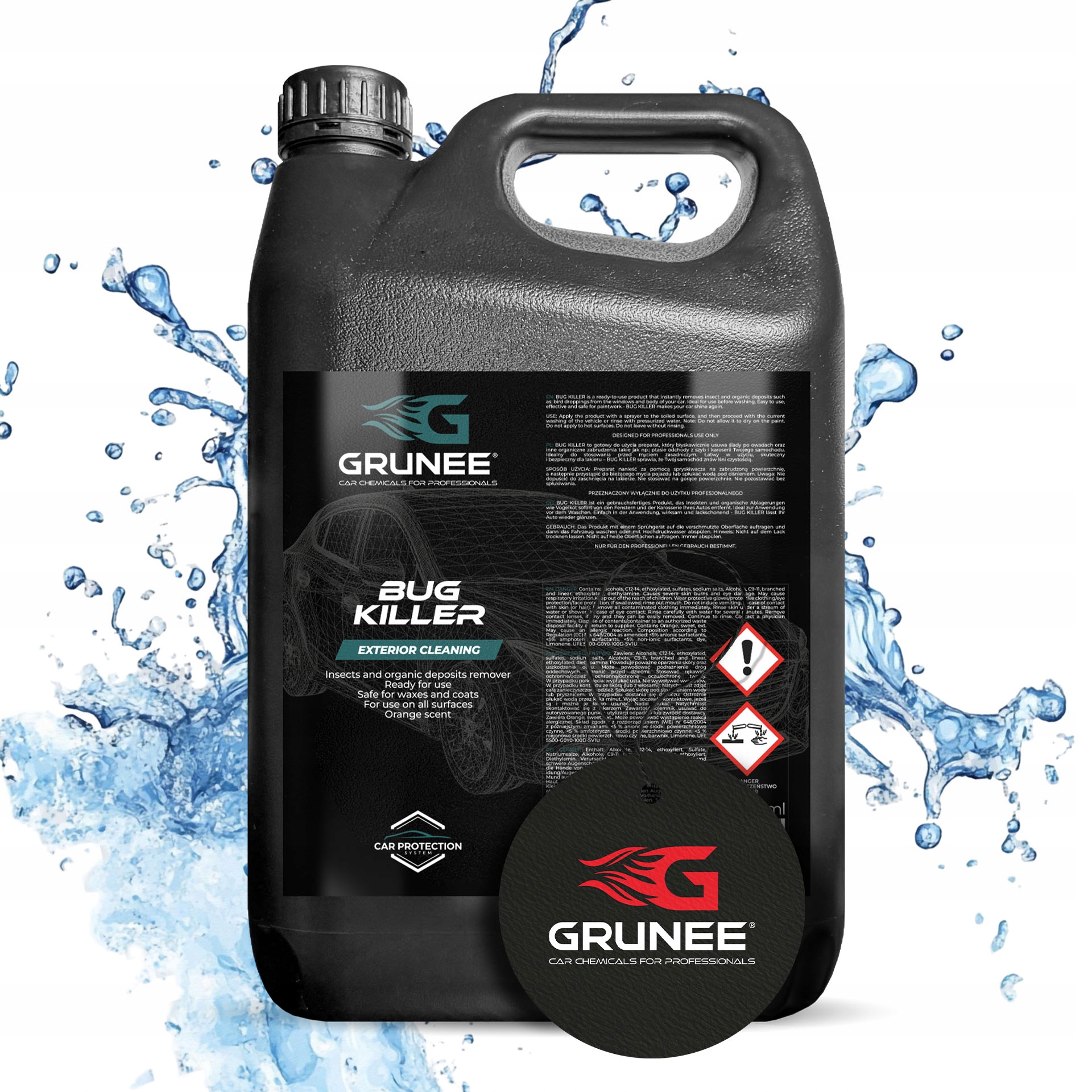 Tekutina Na Odstraňování Hmyzu Silná Účinná Dárek Grunee Bug killer 5L