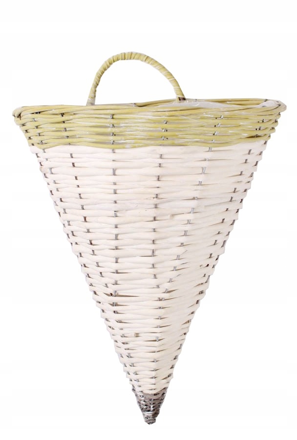 

Stożek Wiklinowy Na Ścianę Kwietnik 31x26x42/50 cm