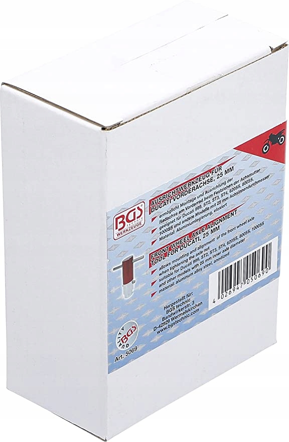 Przyrząd do przedniej osi Ducati, 25 mm