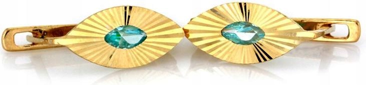 Náušnice zlaté 585 elegantní s tyrkysovým kamenem ze 14-ti kt zlata dárek