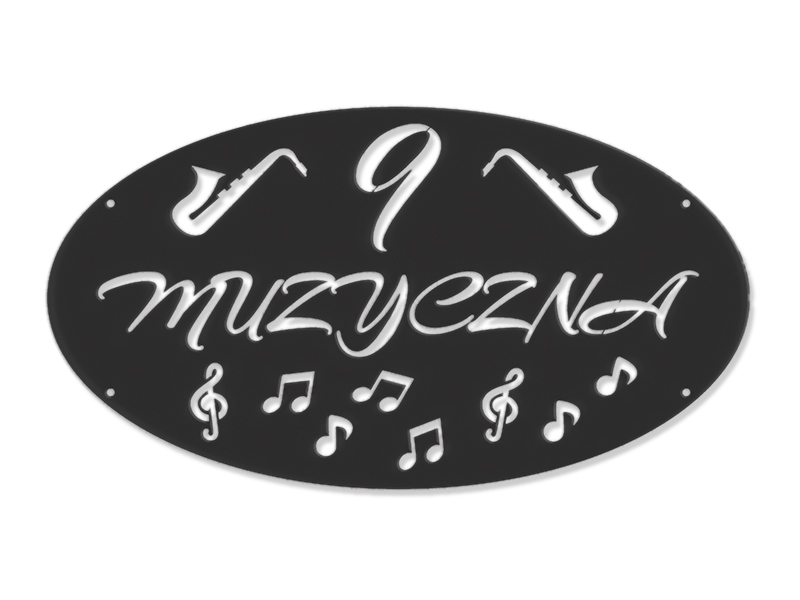 Číslo Na Dom 60 cm Tabuľa Adresa Ocel 2 mm Hudobná Ulica