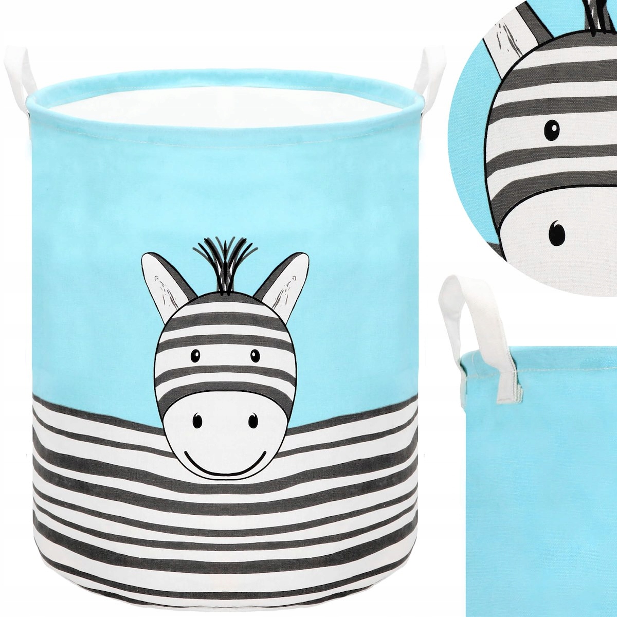 KOSZ NA PRANIE ZABAWKI BARYŁKA WOREK POJEMNY POJEMNIK SKŁADANY ORGANIZER Kolor wielokolorowy