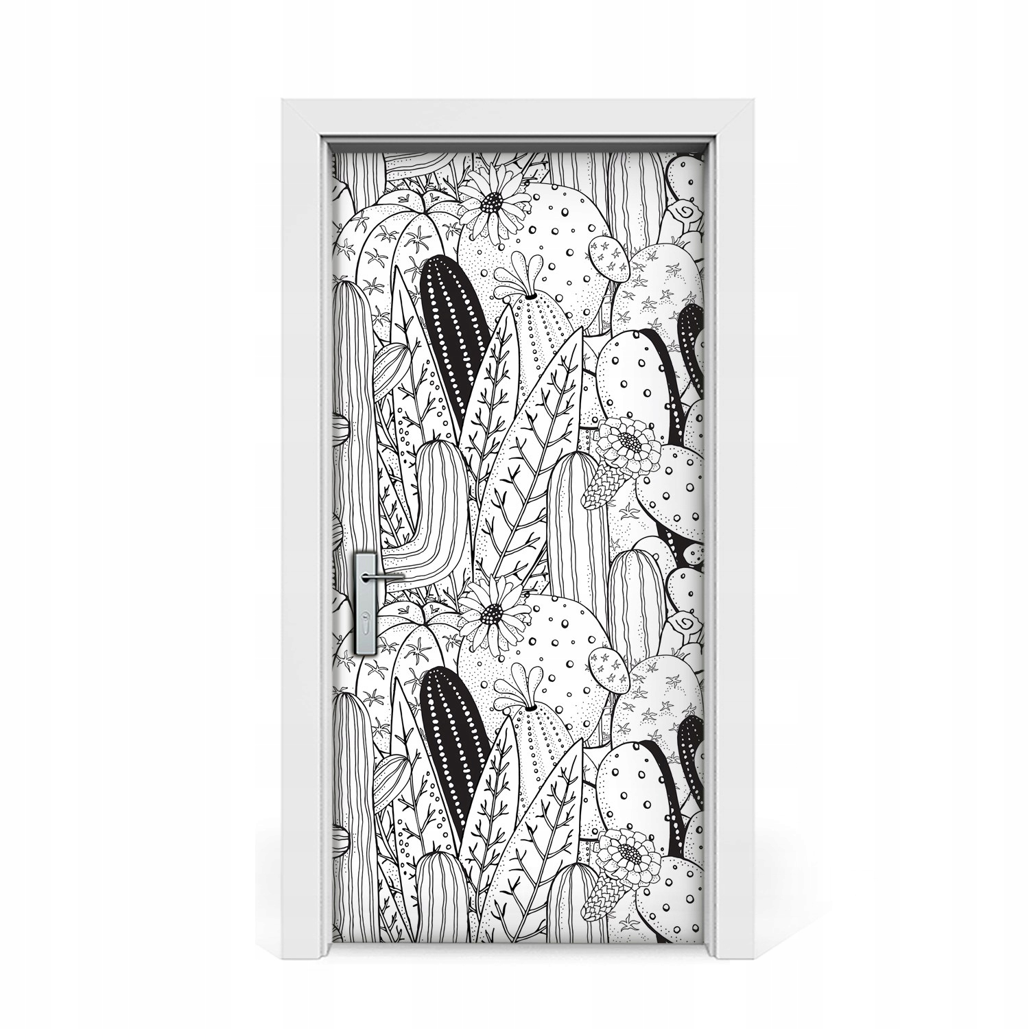 

Naklejki na drzwi Komiks kaktusy 95x205