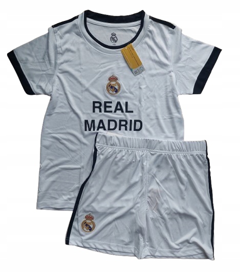 Zestaw piłkarski koszulka spodenki Real Madrid roz. 122-128