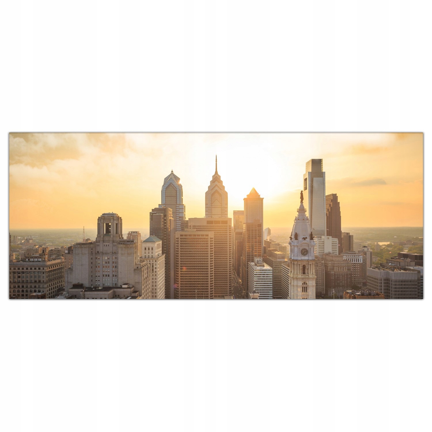 

Hartowany Obraz Szklany Philadelphia Miasto 125x50