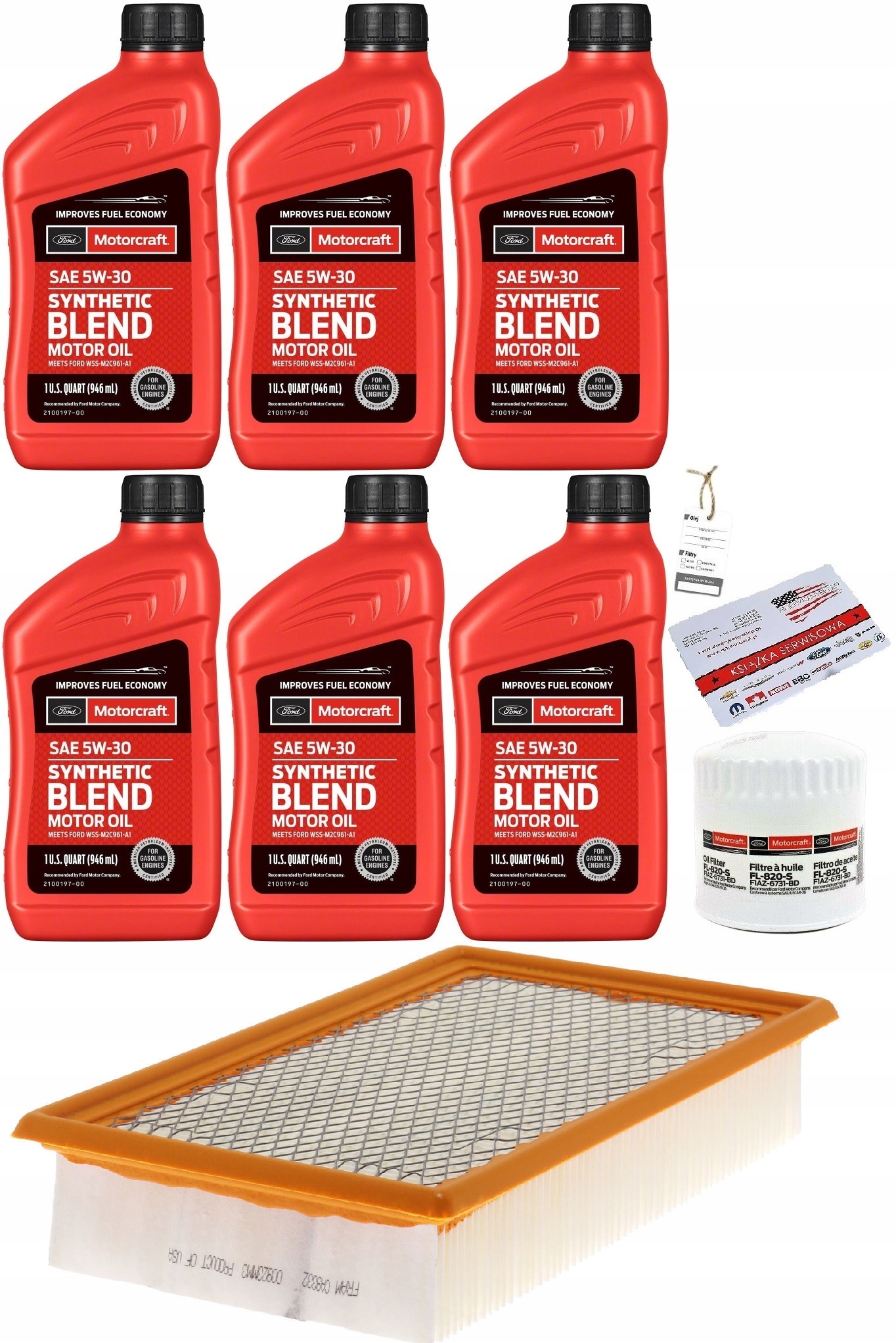 MOTORCRAFT 5W30 + FILTRY FORD EXPLORER 4,0 02-10