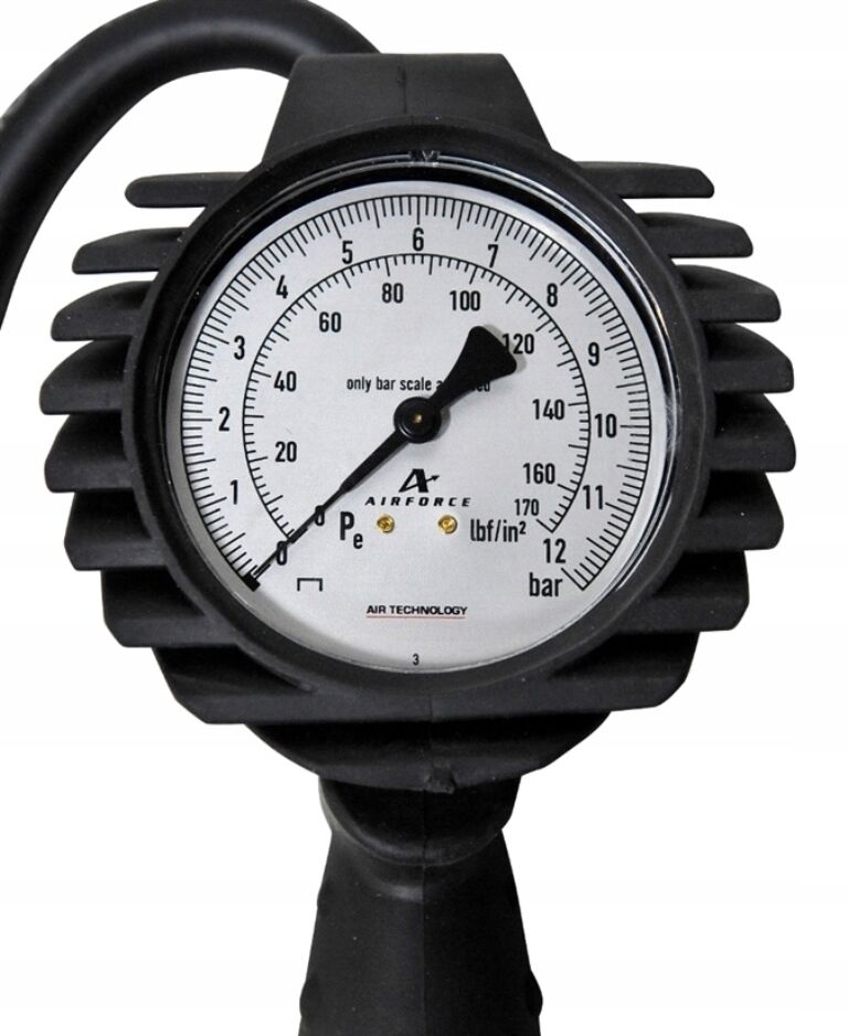 PISTOLET DO POMPOWANIA KÓŁ Z MANOMETREM 12BAR BJC Kod producenta M80703