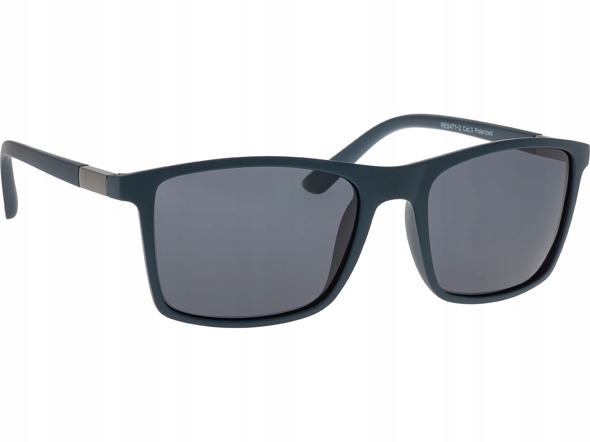 Okulary przeciwsłoneczne męskie z polaryzacją niebieskie Brilo RES471-2