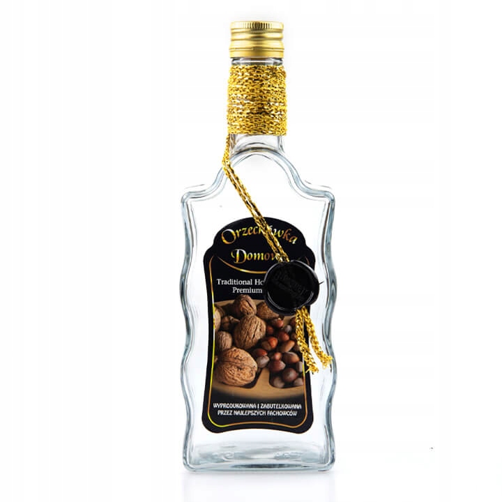 

Butelka zdobiona fala 500ml Orzechówka Domowa