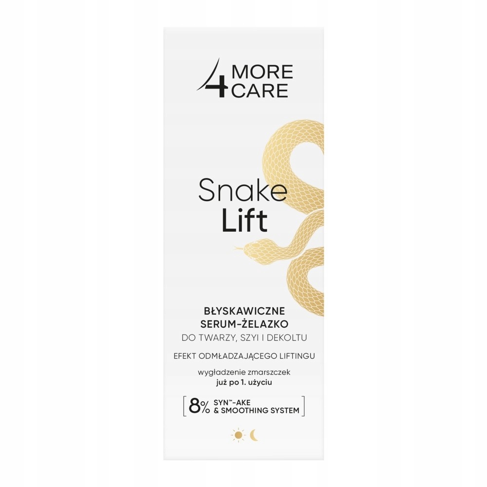 More4Care Snake Lift Bleskové sérum – žehlička na obličej, krk a dekolt 35