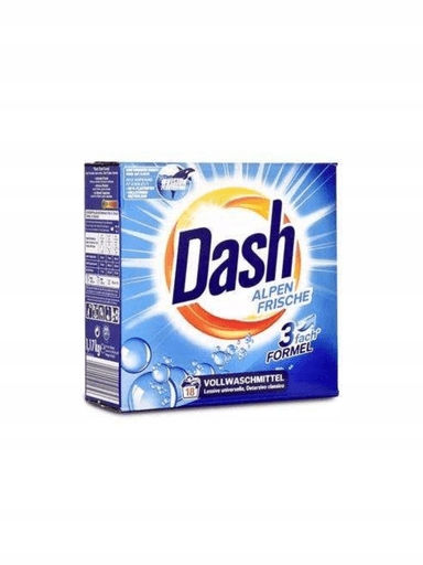 Levně 3X Prášek na praní Dash Alpen Frische Whites 18 praní 1,17 kg